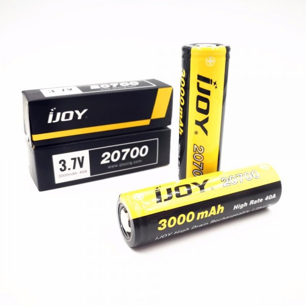 IJOY 20700 3.7V 3000mAh Rechargeable Batteries 2pcs 