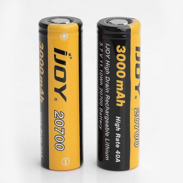 IJOY 20700 3.7V 3000mAh Rechargeable Batteries 2pcs 