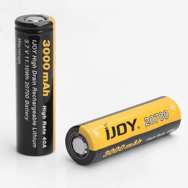 IJOY 20700 3.7V 3000mAh Rechargeable Batteries 2pcs 