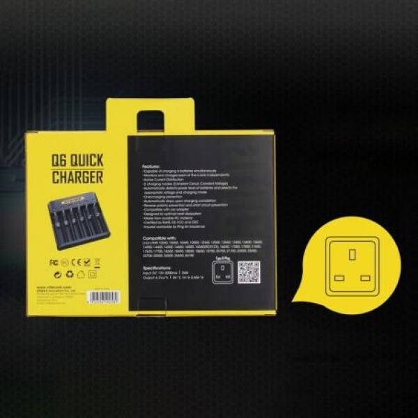 Nitecore Q6 6 Slots Charger