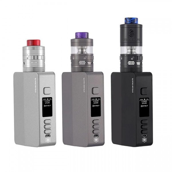 Steam Crave Hadron Plus DNA 250C Box Mod Kit | Stainless Steel & Glass
