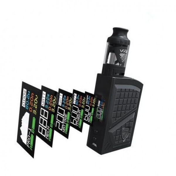 VGOD PRO 200W TC Kit With Dual High Rate 18650 Cells