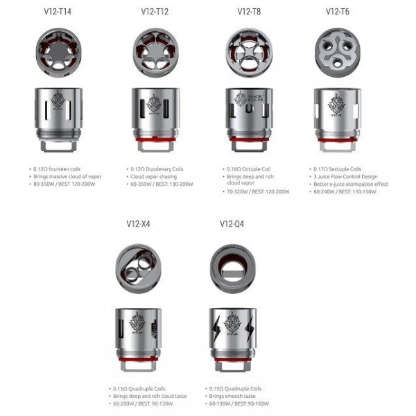 SMOK TFV12 Replacement Coil Head 3pcs Pack