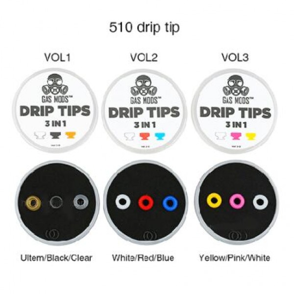 GAS MODS 3 IN 1 510/810 Drip Tips in Affordable Price